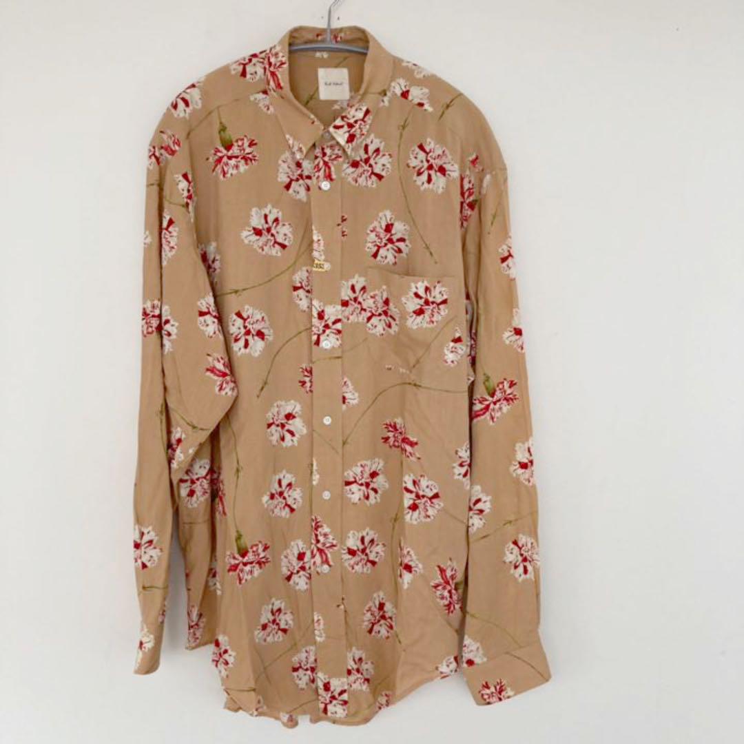 在庫国産 Karl Helmut カールヘルム レーヨン花柄シャツ UPukF-m17203461453 大人気特価