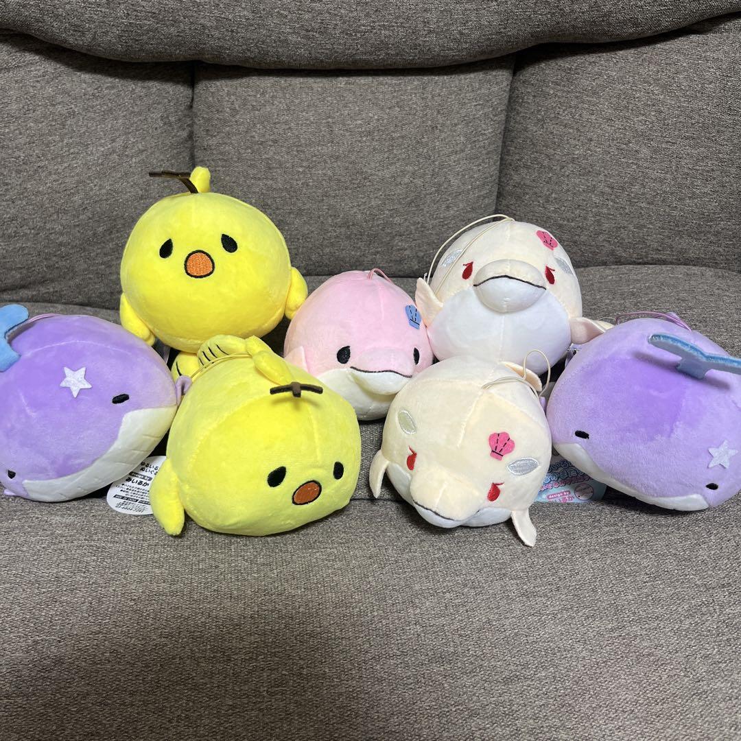 ゆるいるか ぬいぐるみマスコット 7種セット 非売品】ゆるいるか ぬいぐるみマスコット みいるか【7種類
