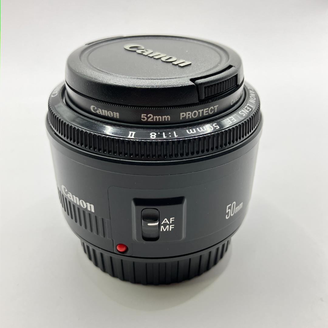 美品 Canon EF 50mm F/1.8 II キャノン 単焦点レンズ - レンズ