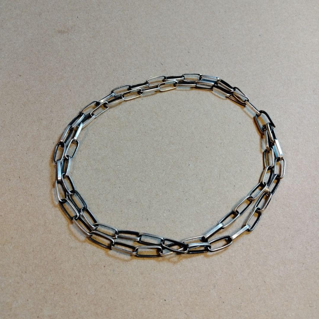 52㎝ ハンドメイド ナバホチェーン 燻し加工 ビンテージ