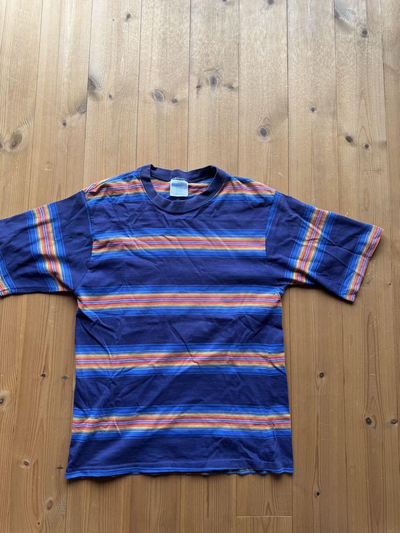 80〜90年代　マルチボーダーtシャツ　アメリカ製