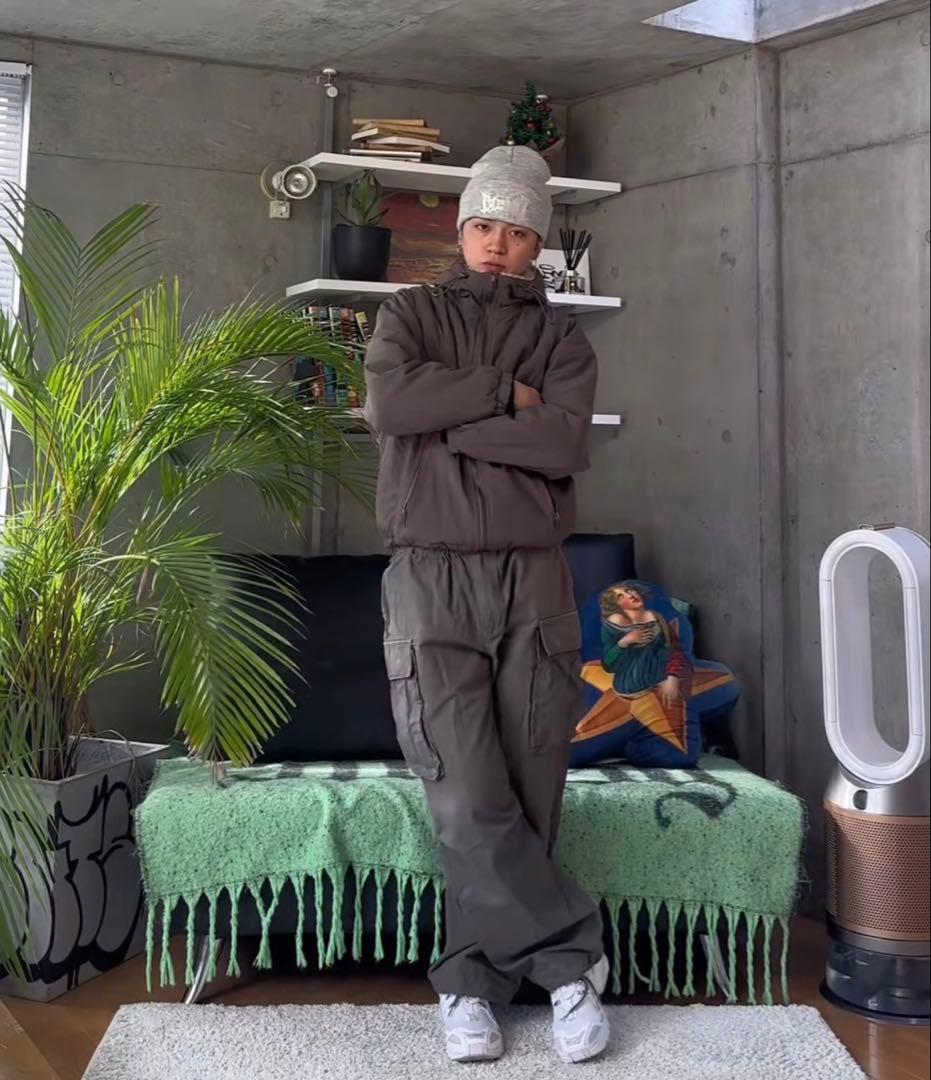 Bless u ダウン マウンテンパーカー ブラウン バラクラバM