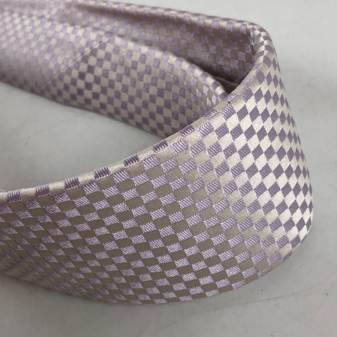 LOUIS VUITTON ルイヴィトン ネクタイ パープル ホワイト ブランド