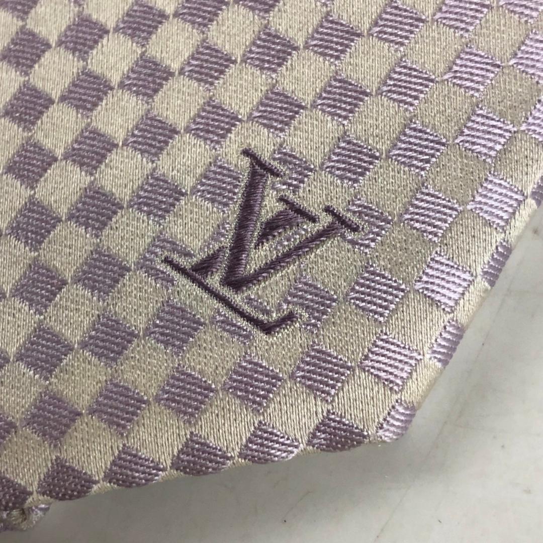LOUIS VUITTON ルイヴィトン ネクタイ パープル ホワイト ブランド