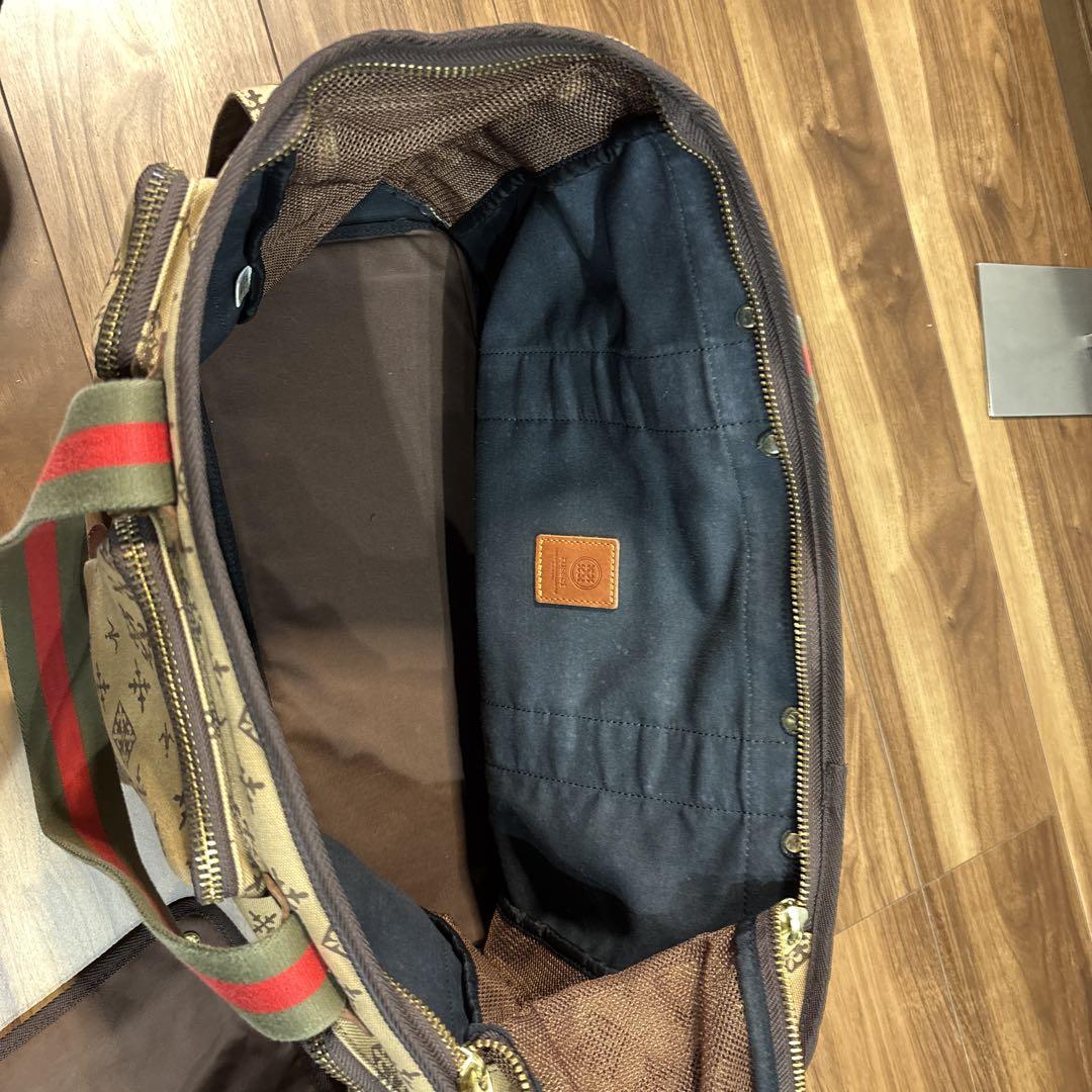 【極美品】russet ラシット モノグラム キャンパス×レザー ボストン 特大