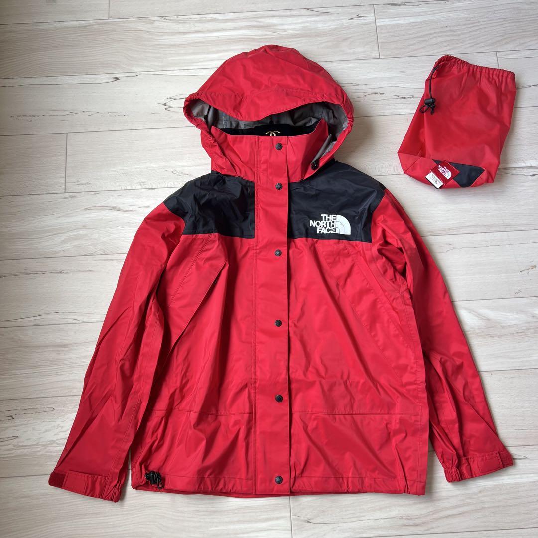 ノースフェイス　セットアップ　Gore-Tex レインスーツ　レディース　レッド