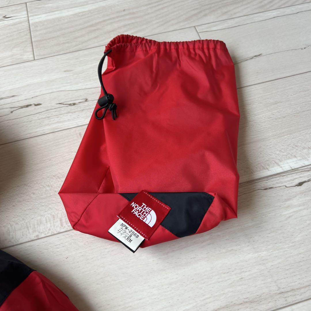 ノースフェイス　セットアップ　Gore-Tex レインスーツ　レディース　レッド