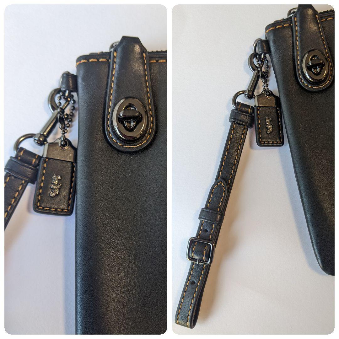 希少 美品 COACH クラッチバッグ DISNEYコラボ ミッキー 黒