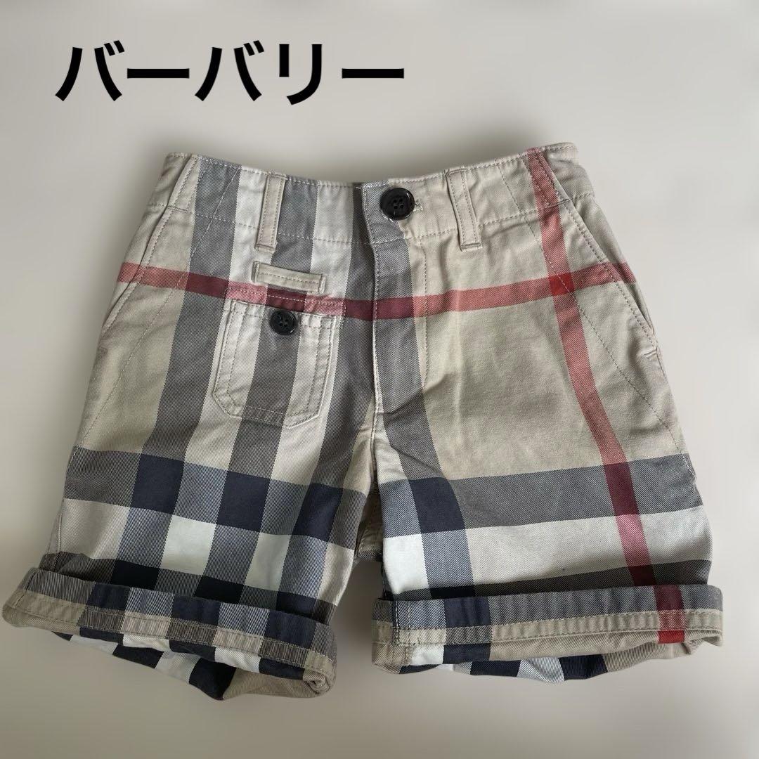 【Burberrys】ノバチェック柄ハーフパンツ　ノヴァチェック柄　SIZES バーバリー 美品ノバチェック柄ハーフパンツ 104cm 4y