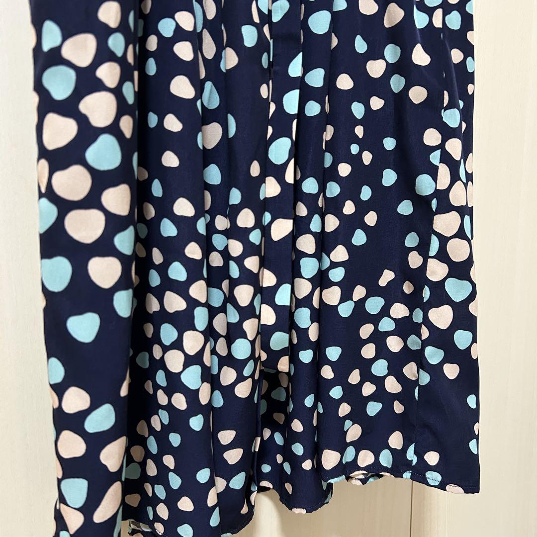 24SS♡グレースコンチネンタル ランダムハートドレープワンピース 36 ドット