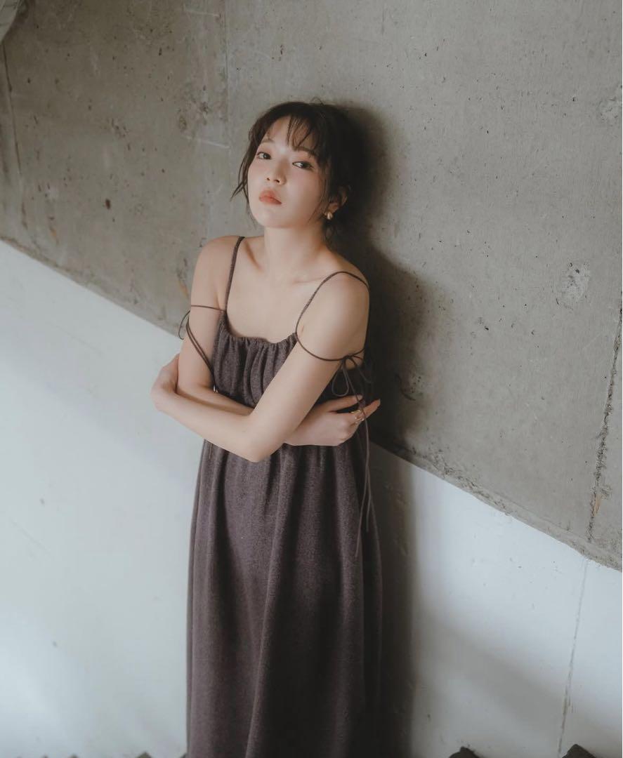 ワンピース Andequal gather volume cami one-piece
