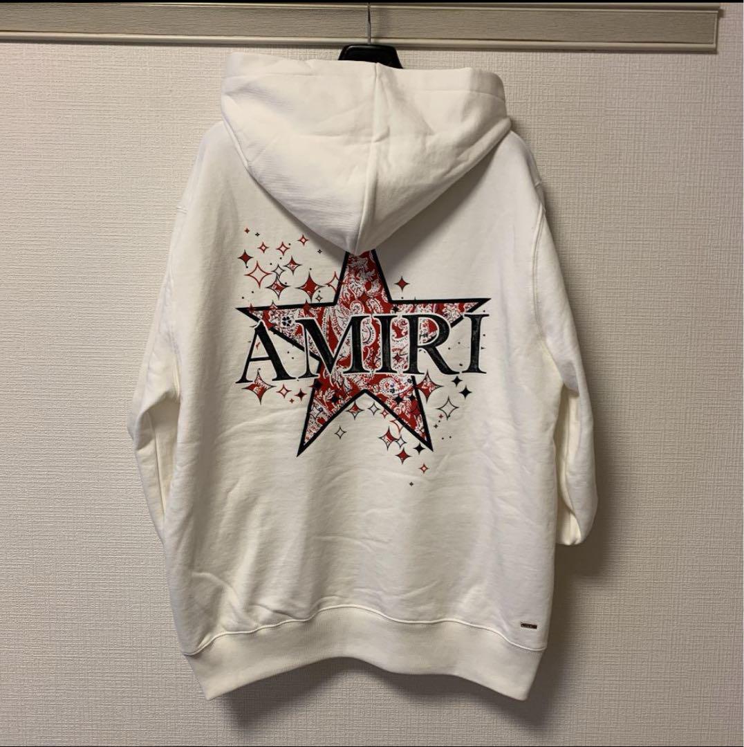 【極美品】AMIRI ペイズリー スター パーカー Mサイズ 画像3