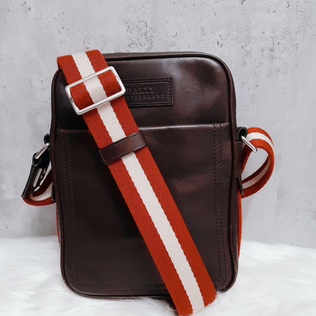 BALLY バリー ショルダーバッグ トレスポ ダークブラウン 茶色