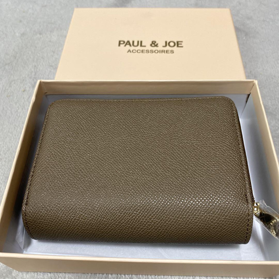PAUL & JOE 猫刺繍 二つ折り財布
