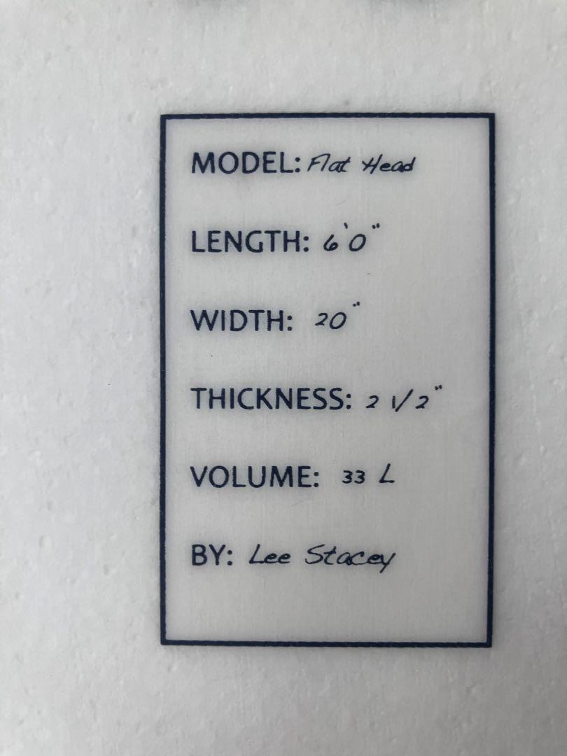 STACEY FLAT HEAD 6’0