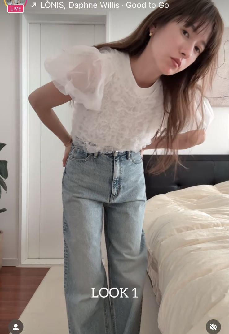 新品　未使用　タグ付　白　TULLE VEST LAYERED TOPS