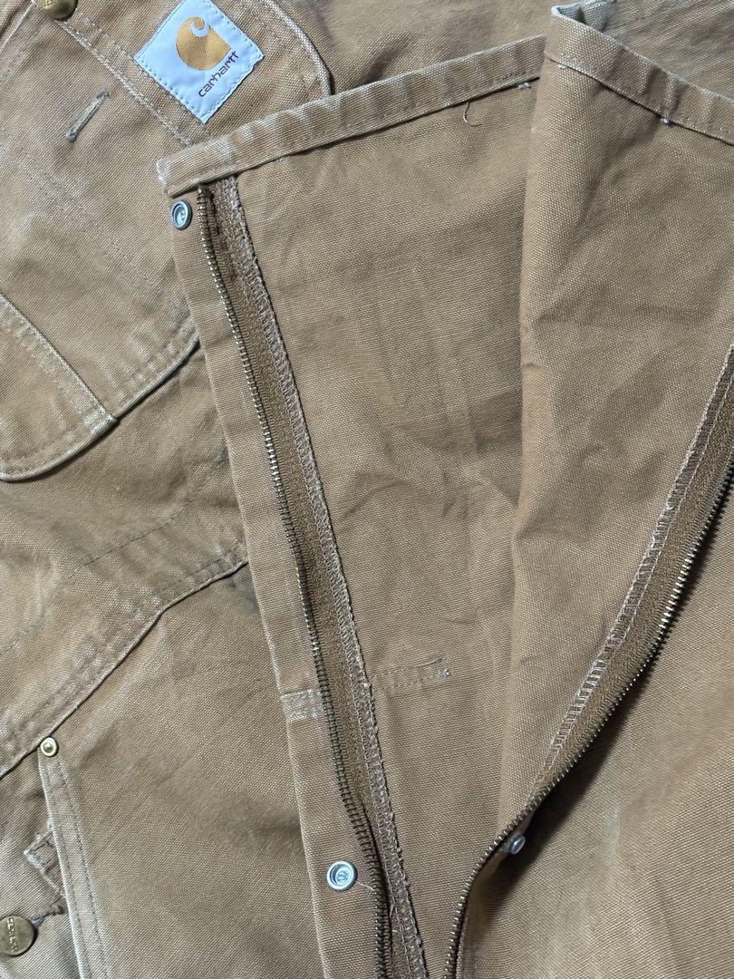 ☆送料無料☆Carhartt ダブルニーダックオーバーオール☆ブラウン42×30