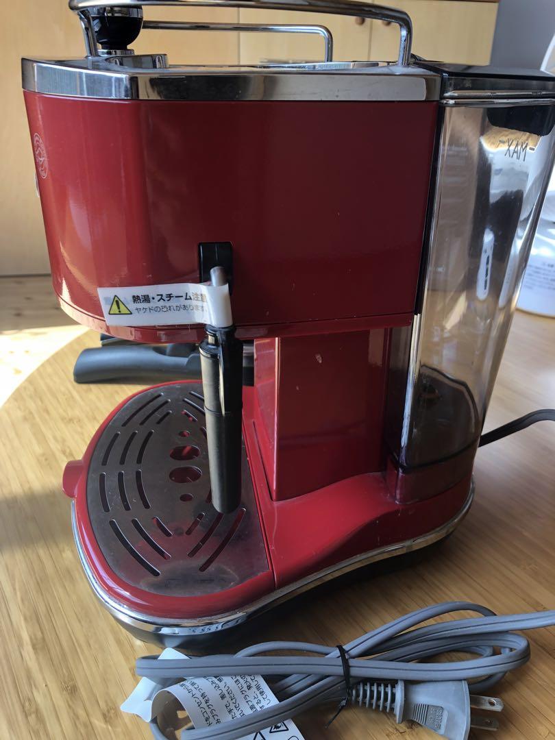 デロンギ　アイコナ　エスプレッソ・カプチーノメーカー　ECO310R 赤コーヒー