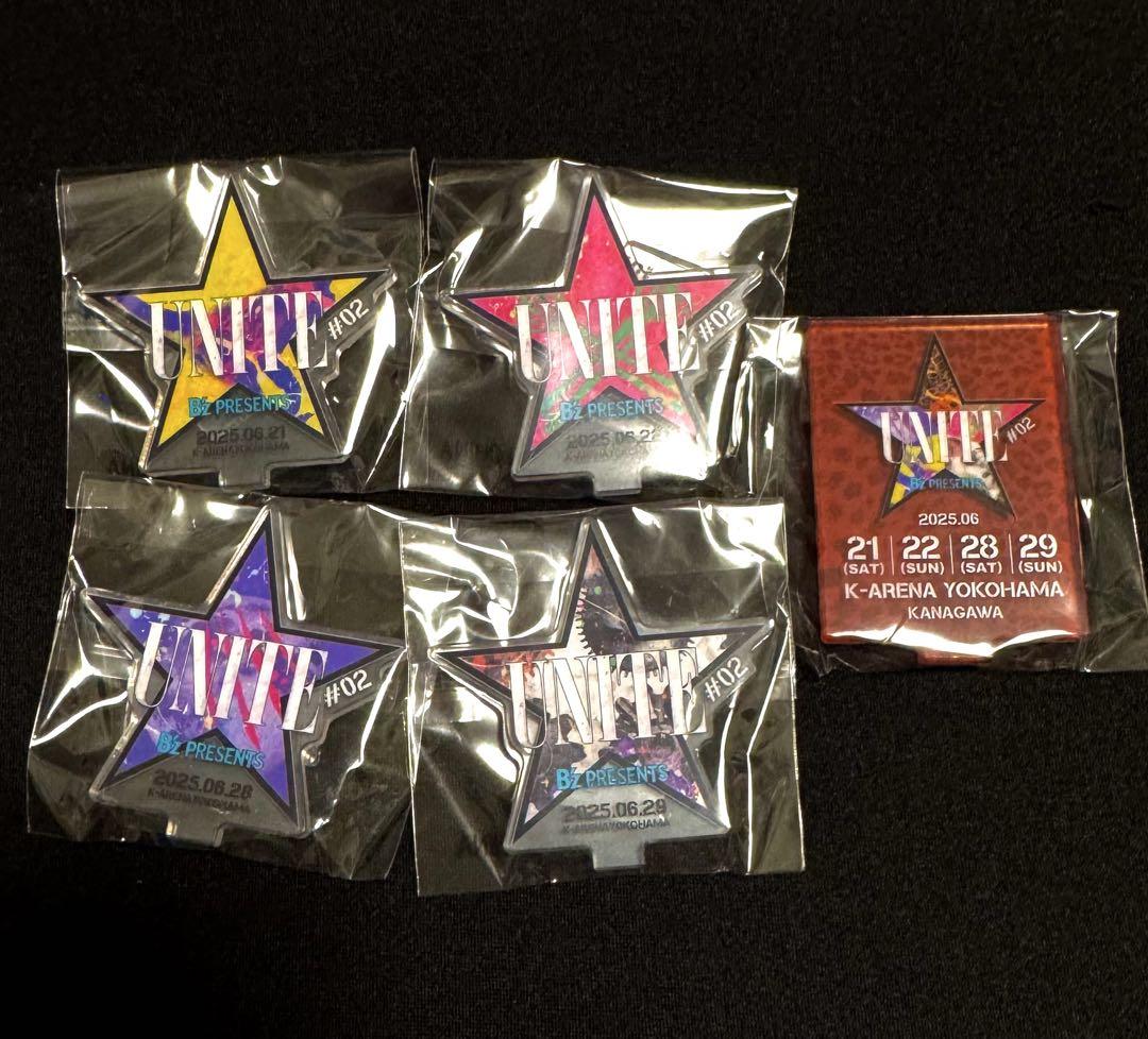 B'z UNITE #02 会場限定 ガチャ アクリルスタンド 全種類 セット