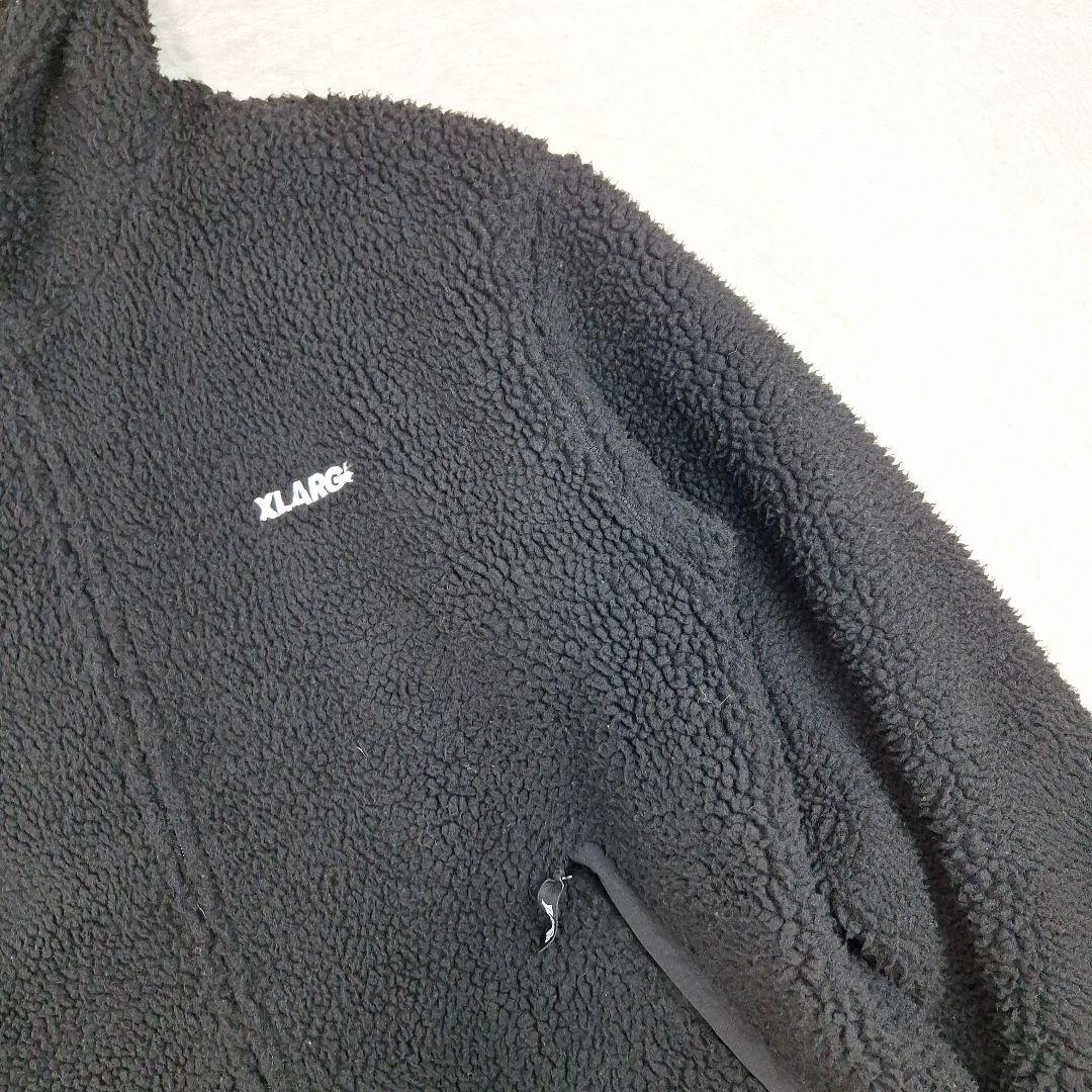 XLARGE　ボアジャケット　バック　ゴリラ　ブラック　黒　XL