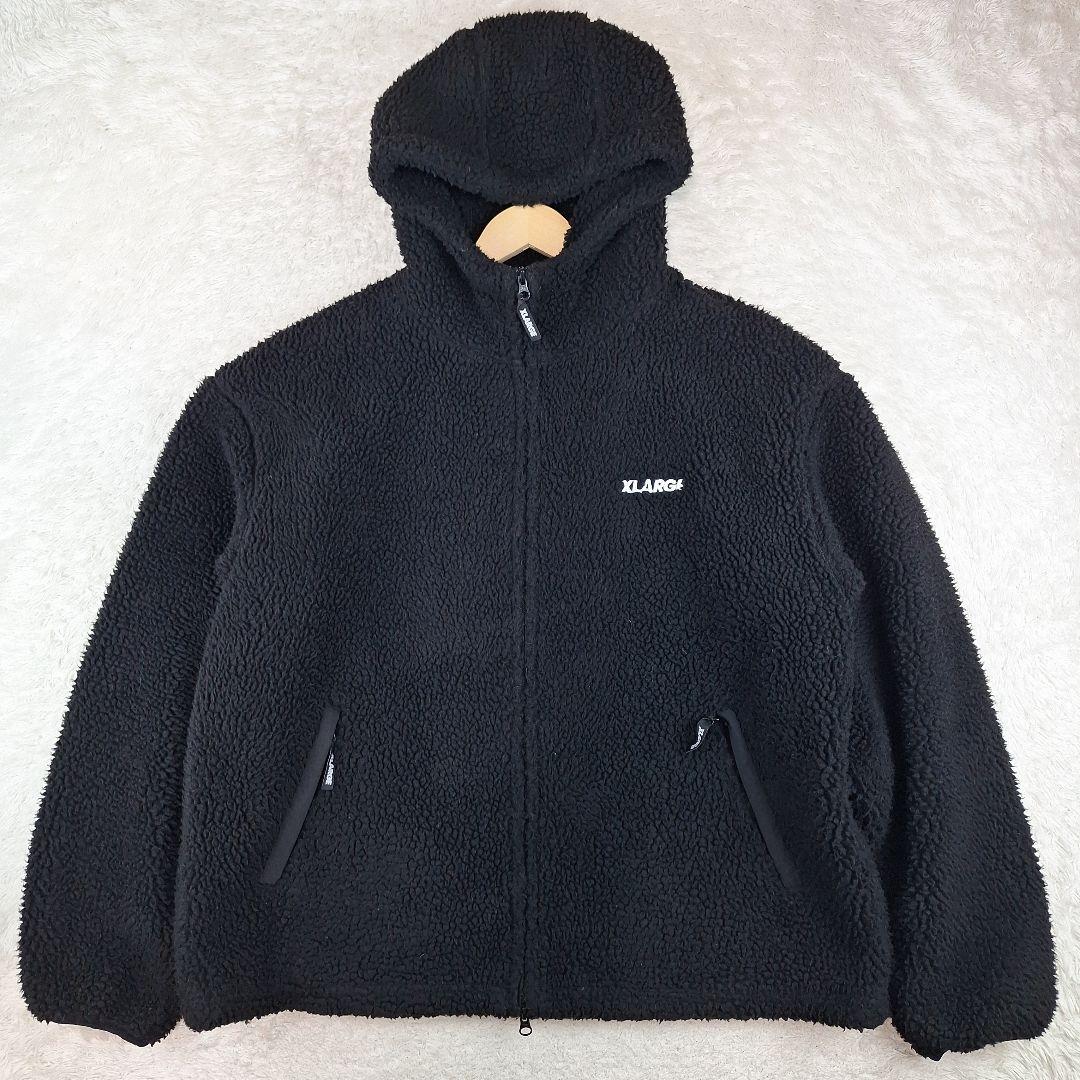 XLARGE　ボアジャケット　バック　ゴリラ　ブラック　黒　XL
