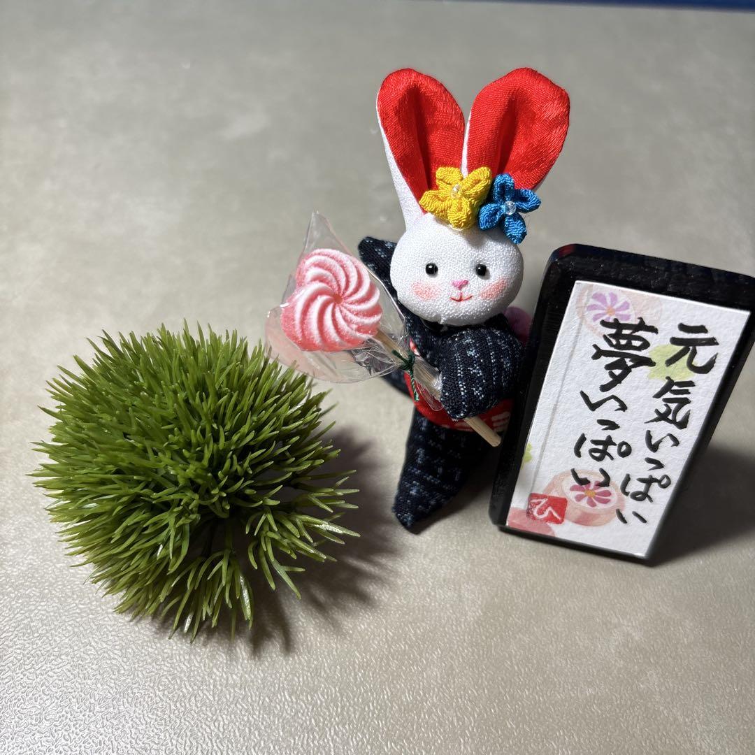 ちりめん細工うさぎさんの七夕さま ちりめん細工，うさぎちゃんの七夕見物セット，置物 - メルカリ