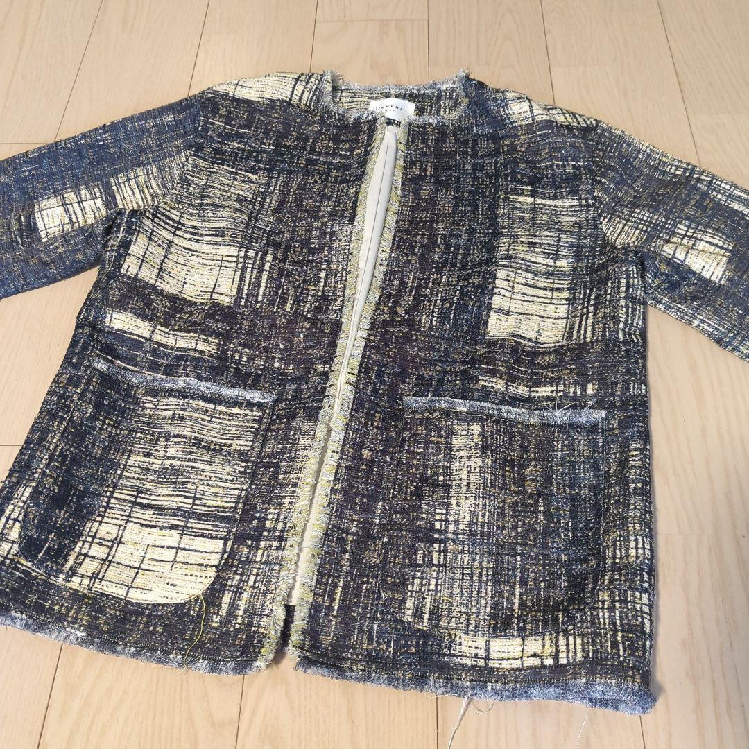 Ameri　LADY LIKE PRINT TWEEDS JACKET