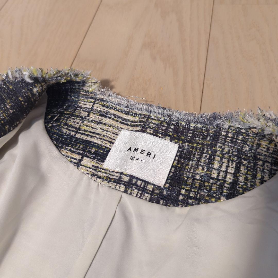 Ameri　LADY LIKE PRINT TWEEDS JACKET