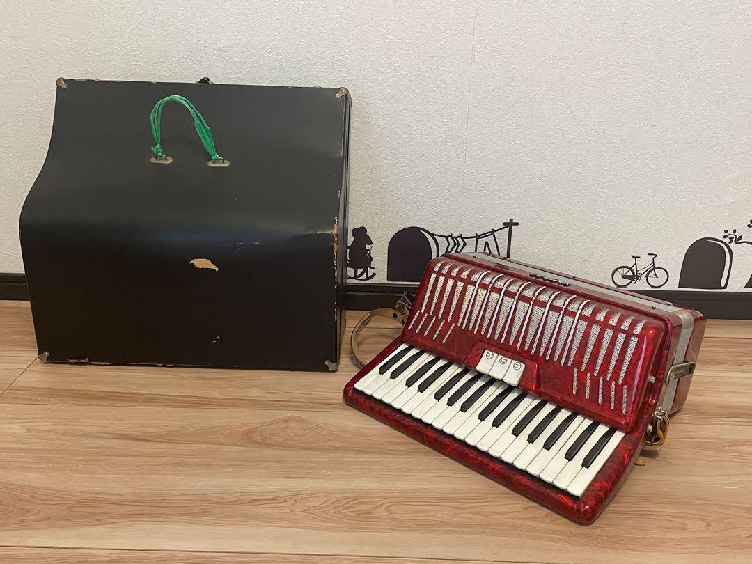 YAMAHA YA-48 アコーディオン 赤 34鍵　48ベース