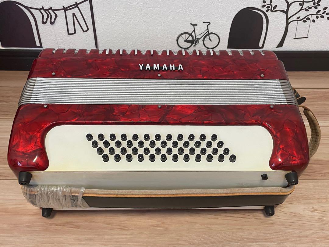 YAMAHA YA-48 アコーディオン 赤 34鍵　48ベース