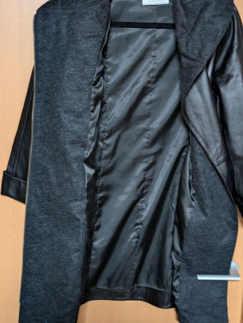 元町ゼラール 本革 ラムレザーコート 黒 9号 ブラック