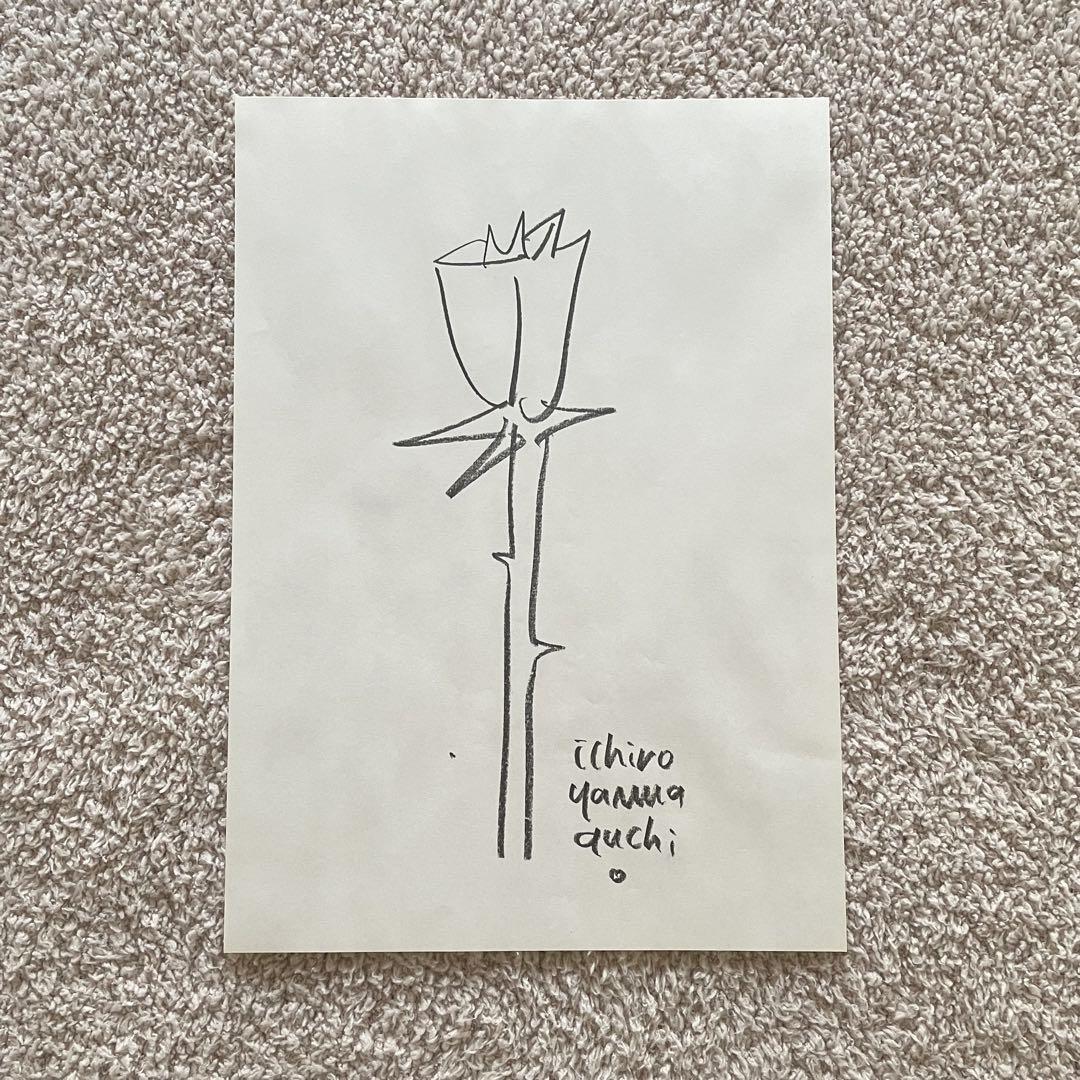 山口一郎 バラ 花 rose flower 絵 イラスト 原画