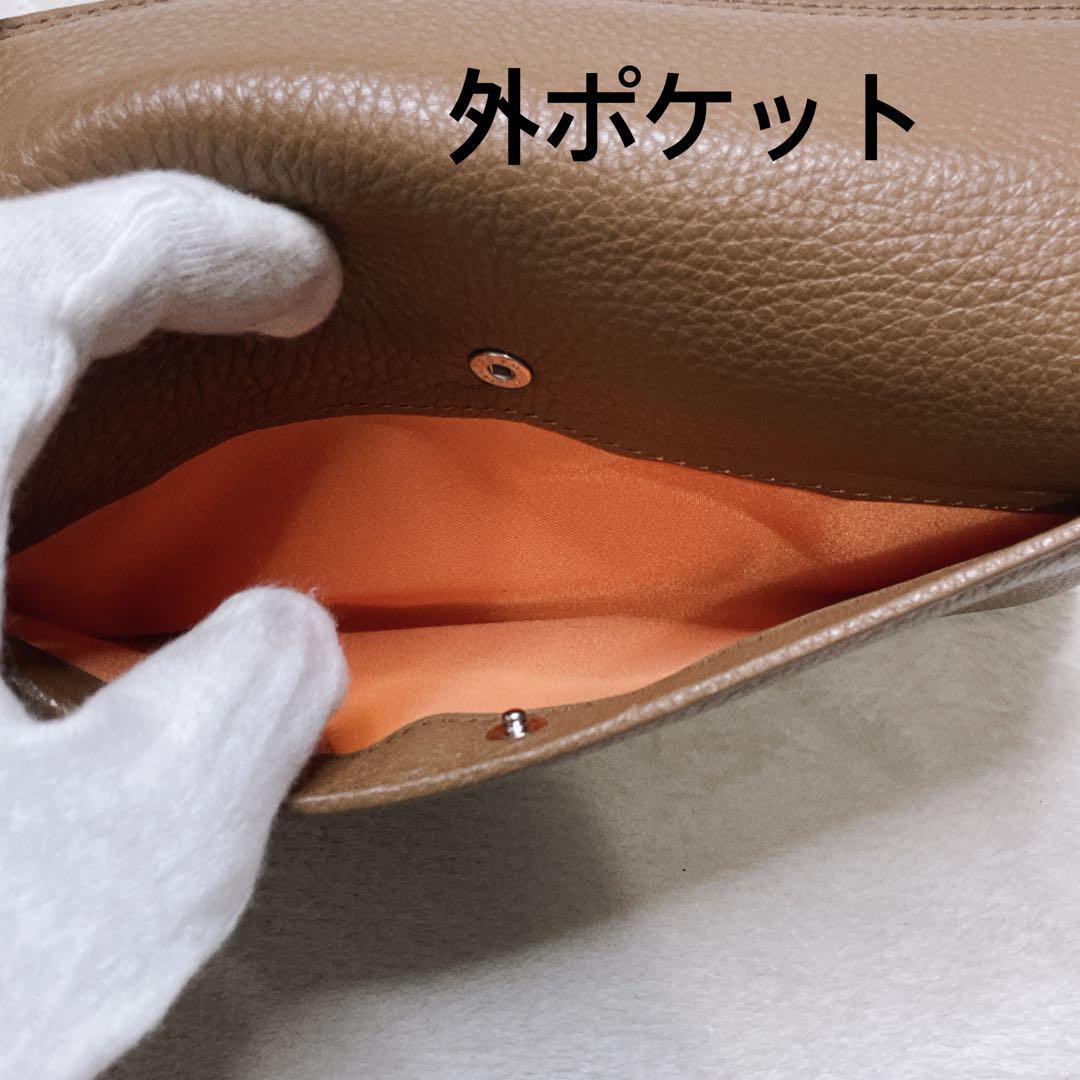 美品】PORTER CALM 長財布 キャメル 財布 吉田カバン