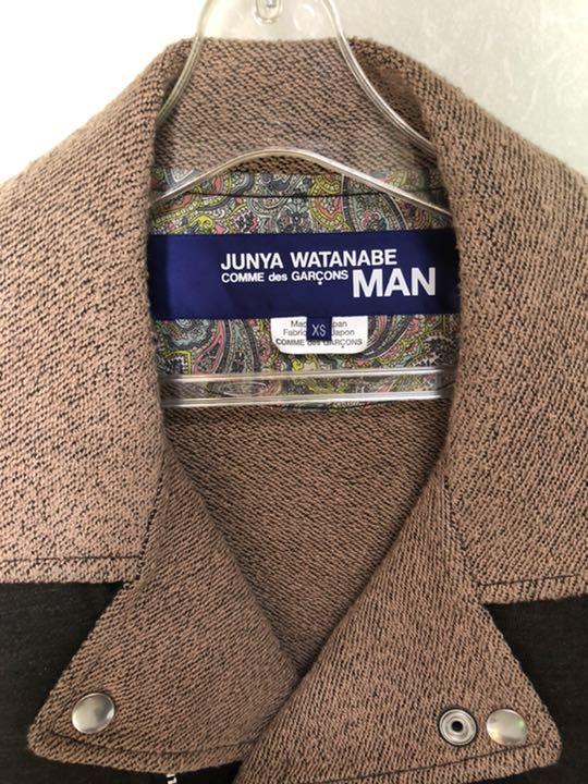 JUNYA WATANABE スウェットライダースジャケット