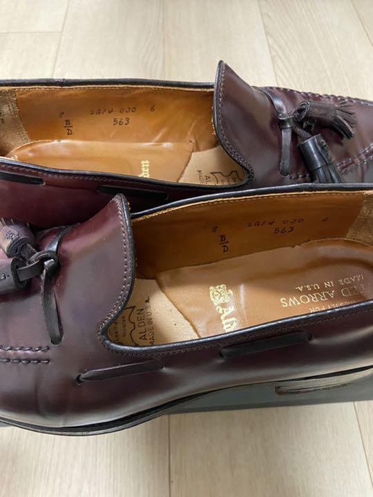 低価SALE Alden オールデン 別注 バーガンディー コードバン タッセルローファー uGyPL-m17250802019 得価超激安