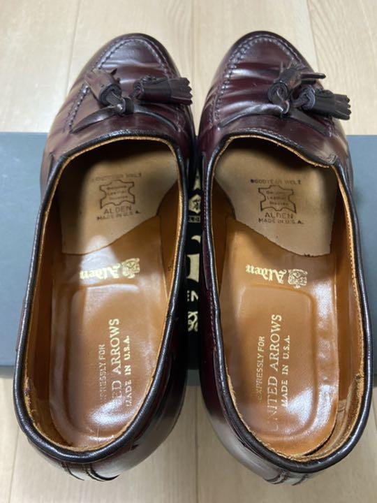 低価SALE Alden オールデン 別注 バーガンディー コードバン タッセルローファー uGyPL-m17250802019 得価超激安