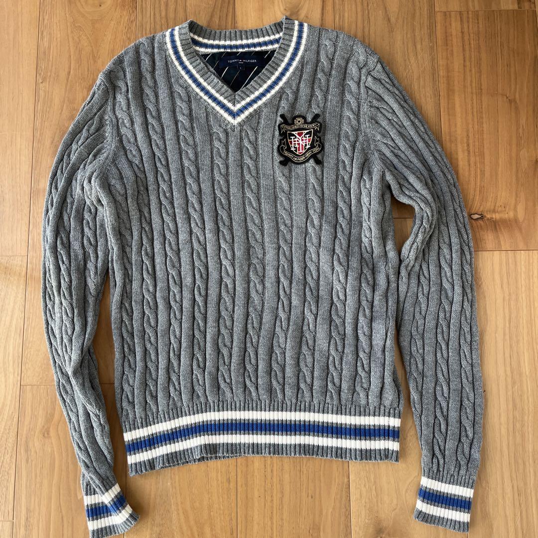 TOMMY HILFIGER ゴルフ　ケーブルニットセーター L 美品