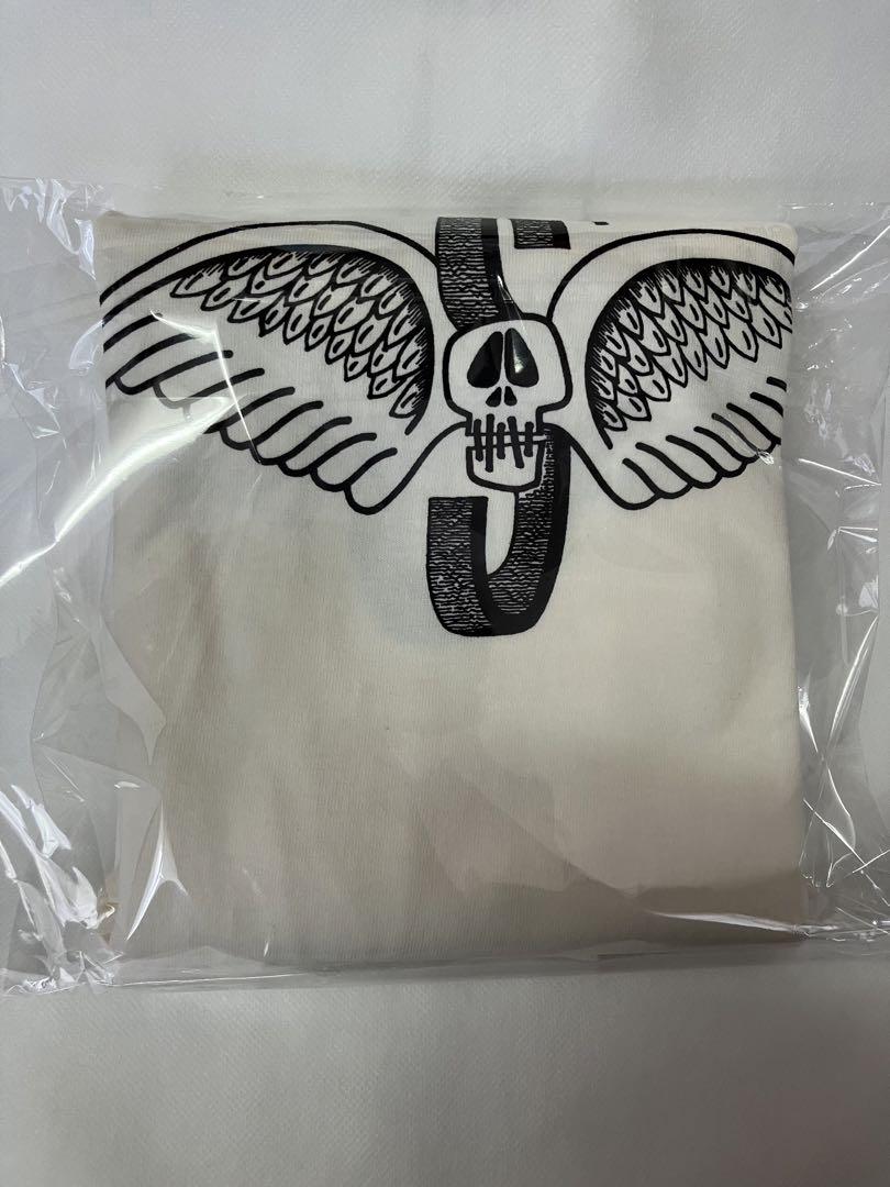 STUSSY 25SS SKULL WINGS LS TEE PIG ナチュラル