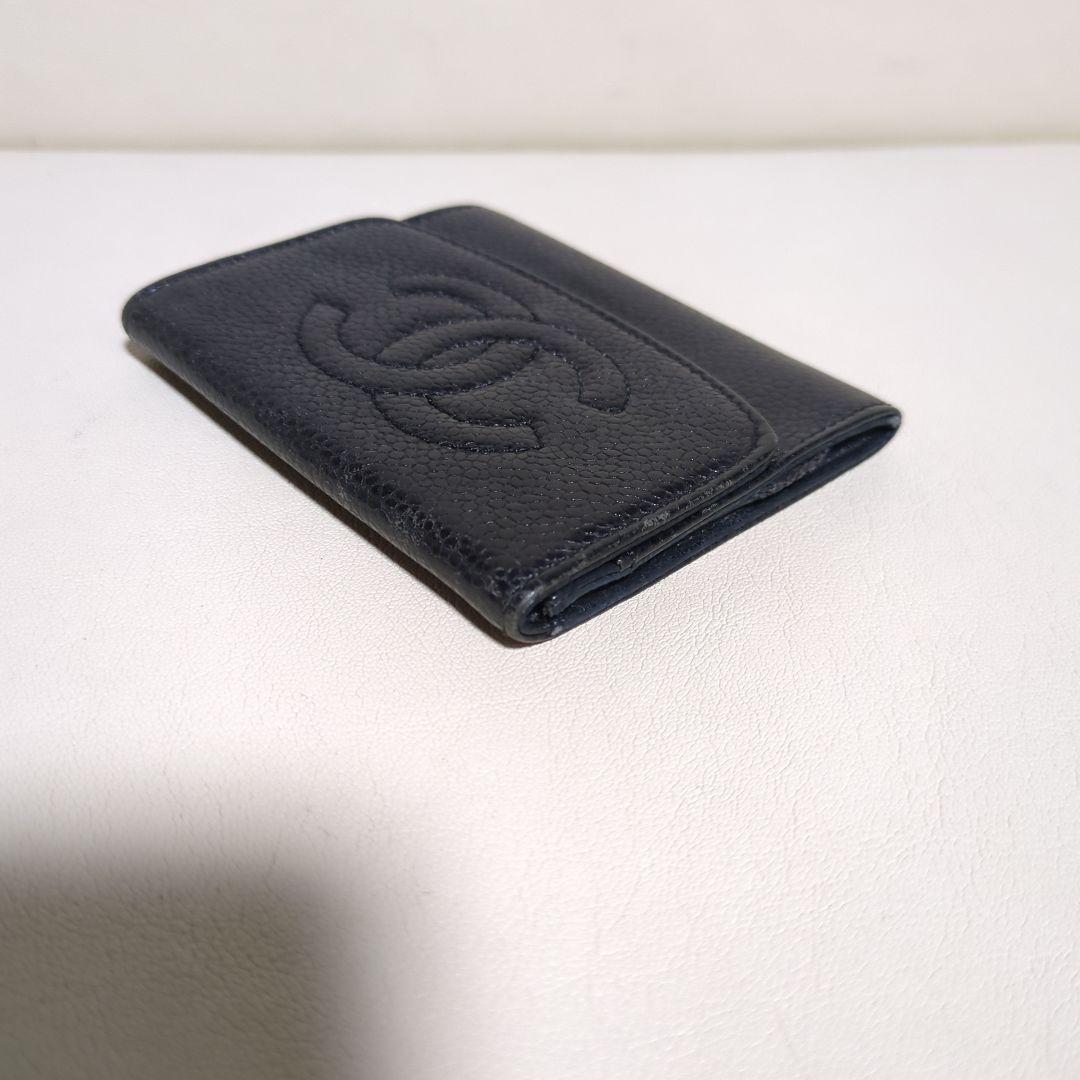 CHANEL ブラックレザー名刺入れ