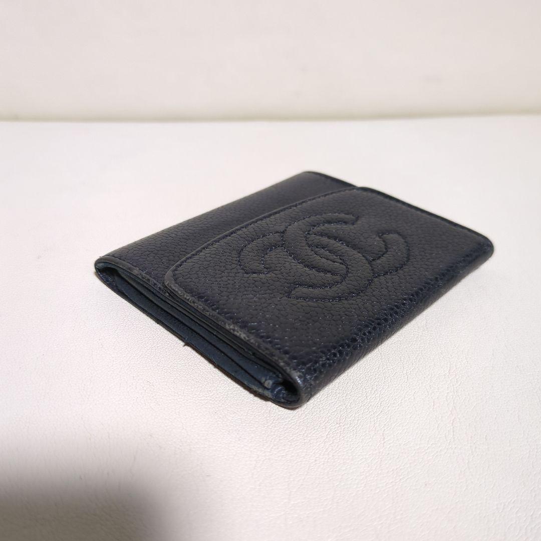 CHANEL ブラックレザー名刺入れ