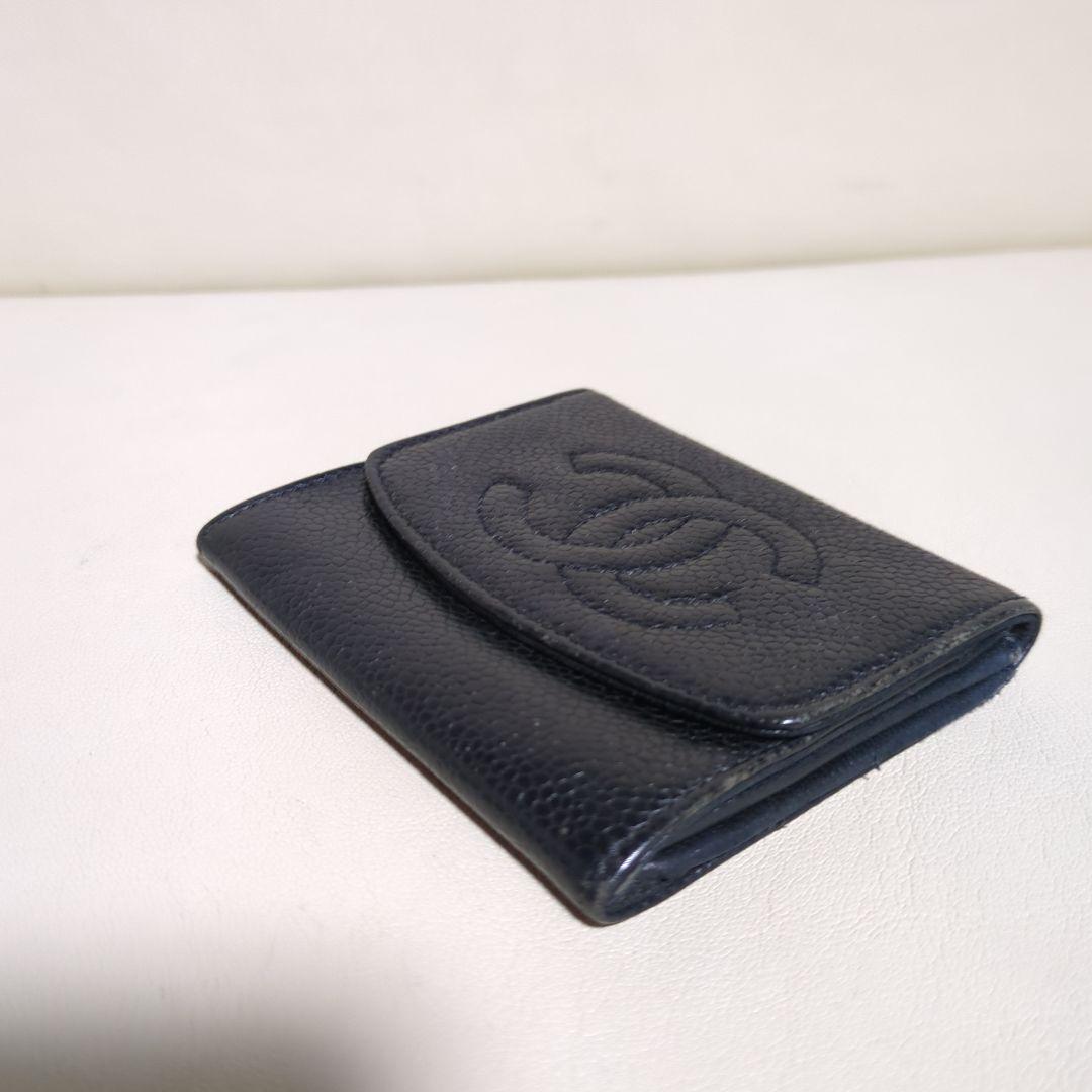 CHANEL ブラックレザー名刺入れ