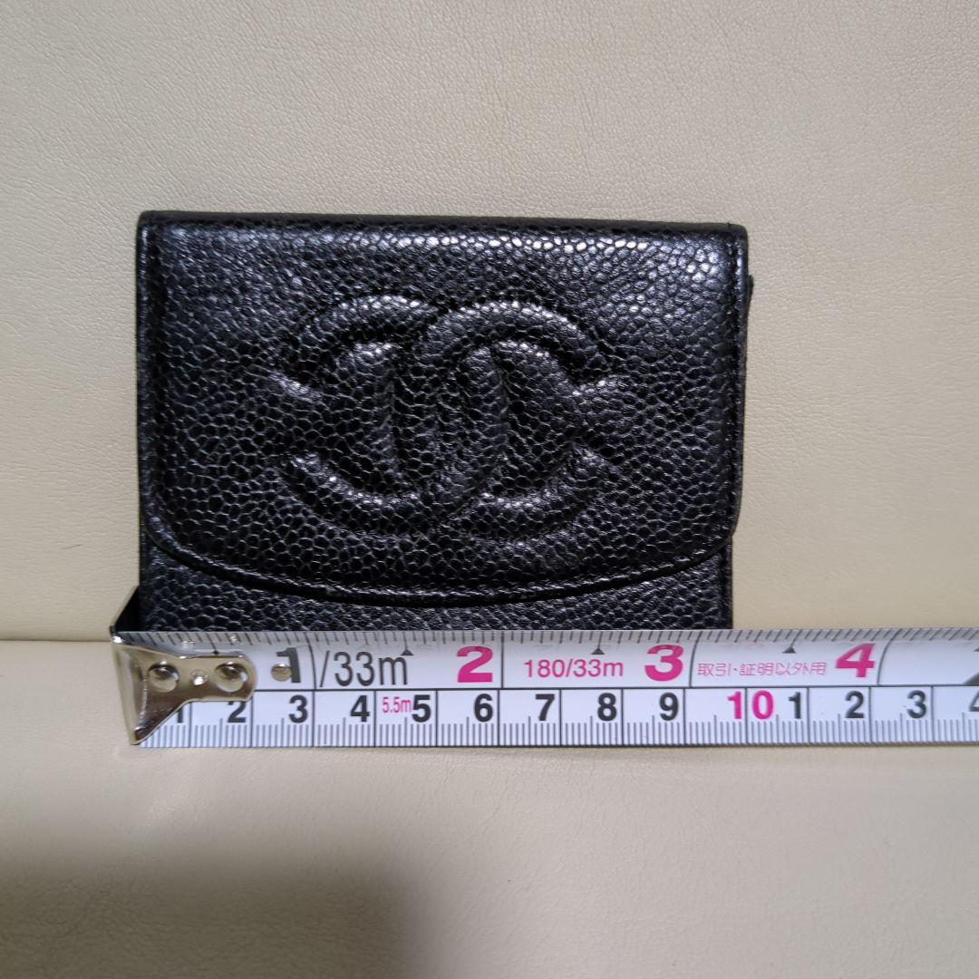 CHANEL ブラックレザー名刺入れ