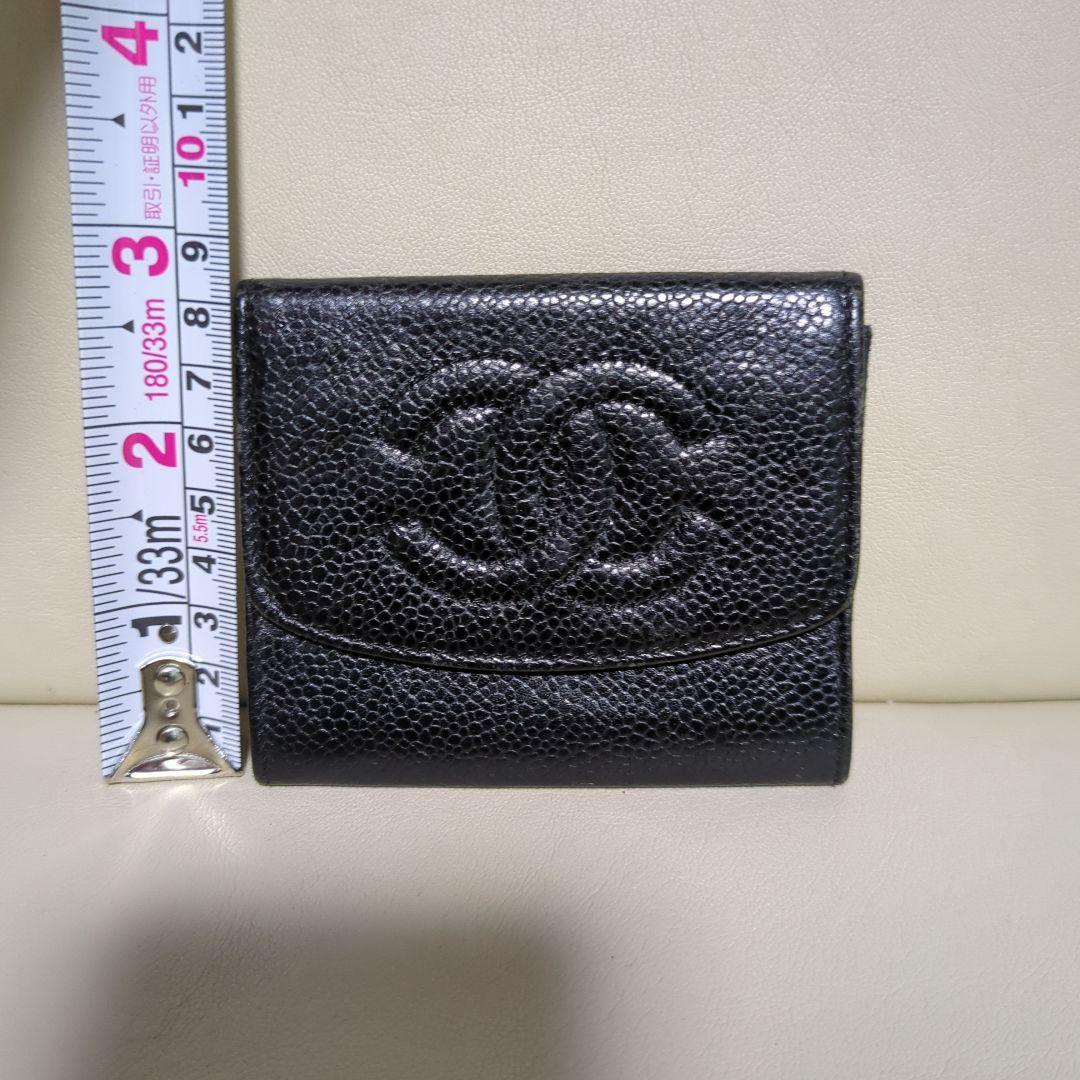 CHANEL ブラックレザー名刺入れ
