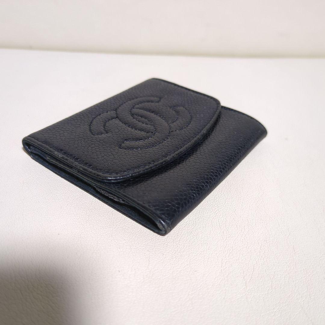 CHANEL ブラックレザー名刺入れ