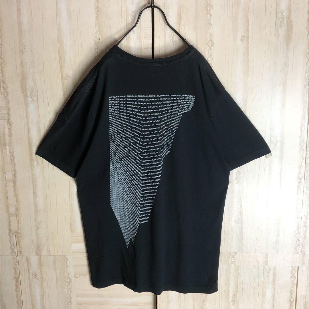 MONCLER モンクレール tシャツ バックロゴ ラバーロゴ付き