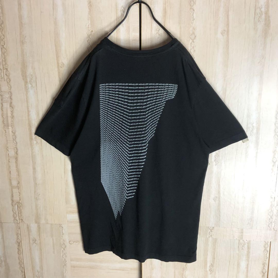 MONCLER モンクレール tシャツ バックロゴ ラバーロゴ付き
