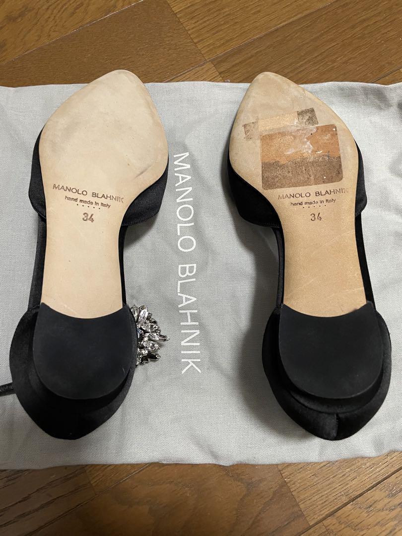 美品】MANOLO BLAHNIK マノロブラニクミュール パンプス ビジュー