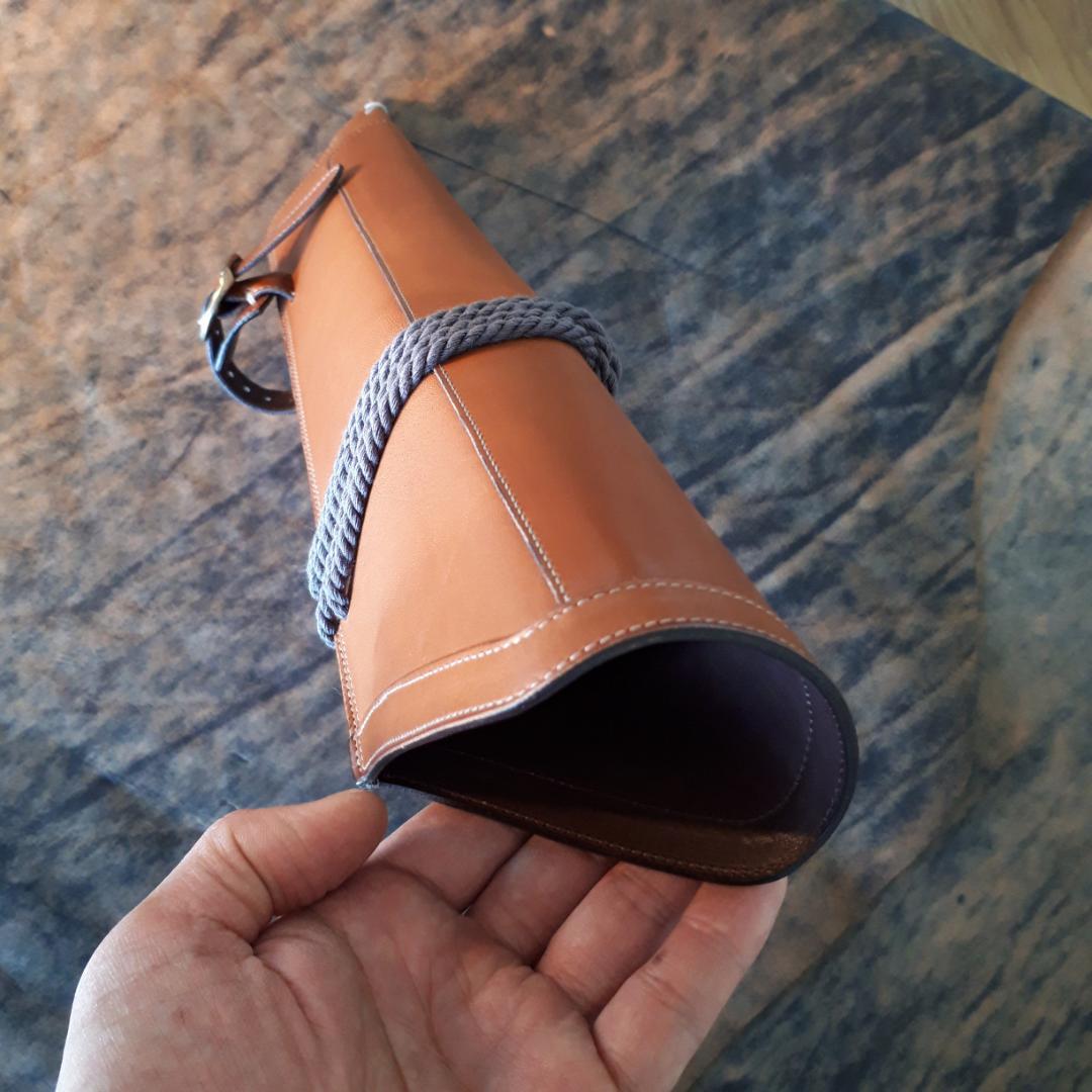 フランス製 最高級素材 コントラバスホルスター 弓ホルダー