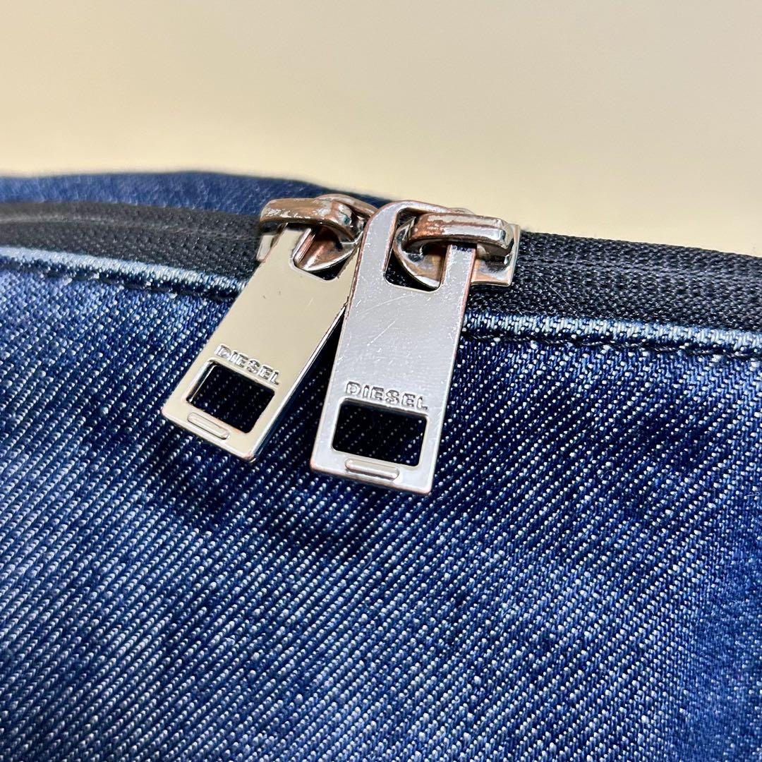 【良品】DIESEL デニム ボディバッグ ウエストポーチ