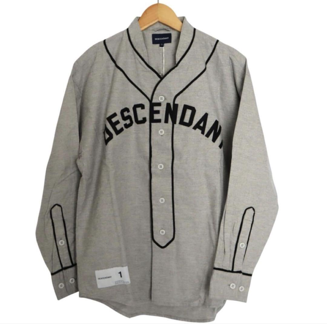 極美品　タグ付き　DESCENDANT 　ベースボールシャツ　ネルシャツ　1
